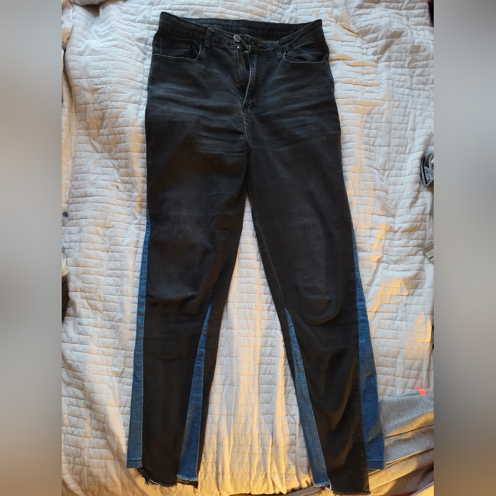 High waisted jeans